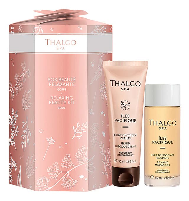 Thalgo Набор для тела Box Beaute Relaxante Iles Pacifique 2* (крем Creme Onctueuse 50мл + масло д/массажа Huile De Modelage)