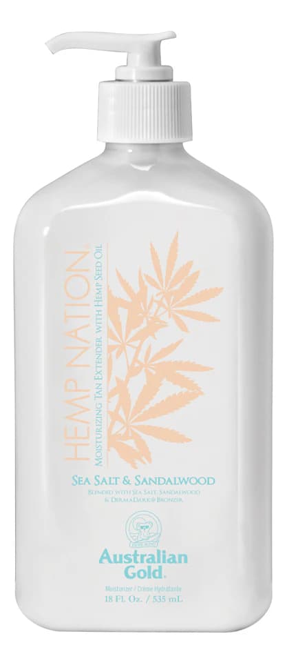 Australian Gold Увлажняющий крем для тела Hemp Nation Sea Salt & Sandalwood Tan Extender Крем