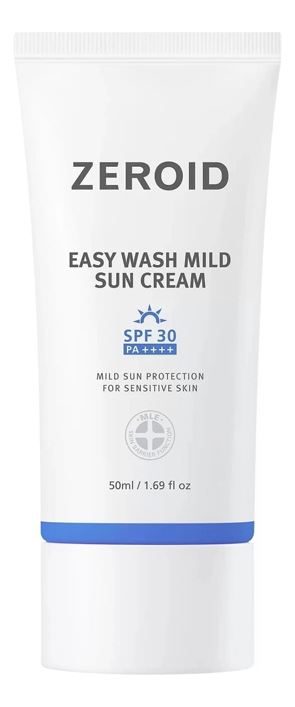 Zeroid Солнцезащитный крем для лица и тела Easy Wash Mild Sun Cream SPF30 PA++++