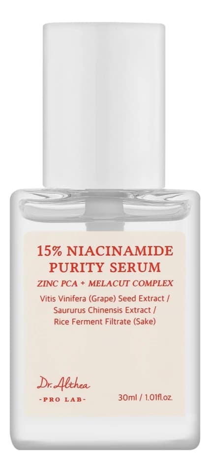 Dr. Althea Сыворотка для лица с ниацинамидом и цинком 15% Niacinamide Purity Serum