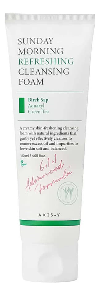 AXIS-Y Увлажняющая пенка для умывания 6+1+1 Sunday Morning Refreshing Cleansing Foam