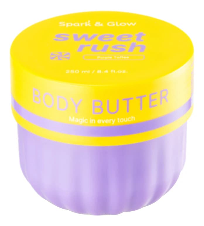 Spark & Glow Баттер для тела с ароматом соленой карамели Body Butter Purple Toffee Scent