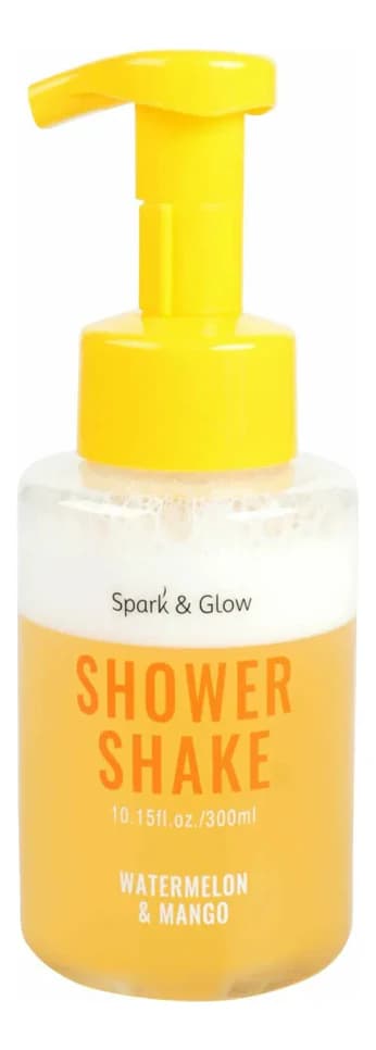 Spark & Glow Гель-шейк для душа с ароматом арбуза и манго Shower Shake Watermelon & Mango