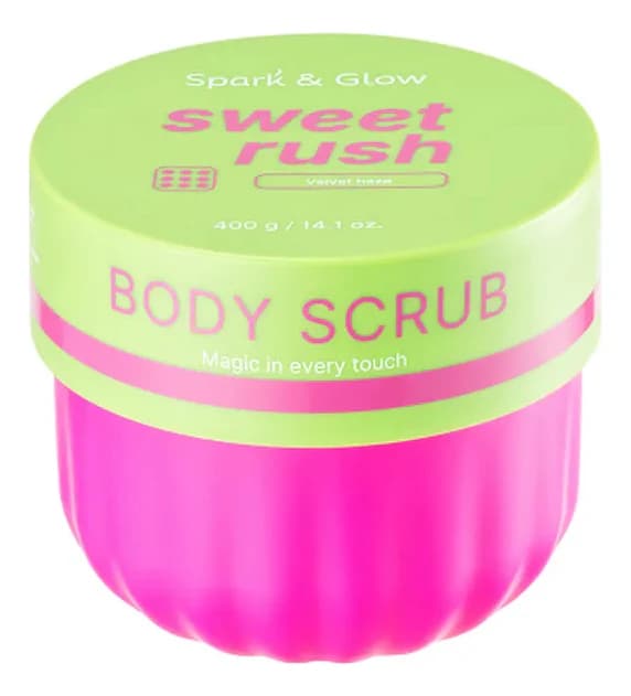 Spark & Glow Скраб для тела с ароматом экзотических фруктов Body Scrub Velvet Haze Scent