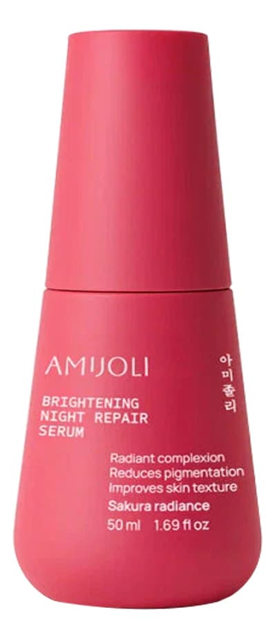 AMIJOLI Ночная сыворотка для лица с экстрактом сакуры и транексамовой кислотой Brightening Night Repair Serum Sakura Radiance