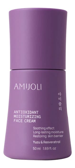 AMIJOLI Aнтиоксидантный крем для лица с экстрактом юдзу и ресвератролом Antioxidant Moistruzing Face Cream Yuzu & Resveratrol