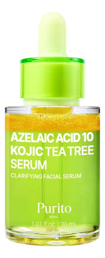PURITO Сыворотка для лица с азелаиновой и койевой кислотами Azelaic Acid 10 Kojic Tea Tree Serum