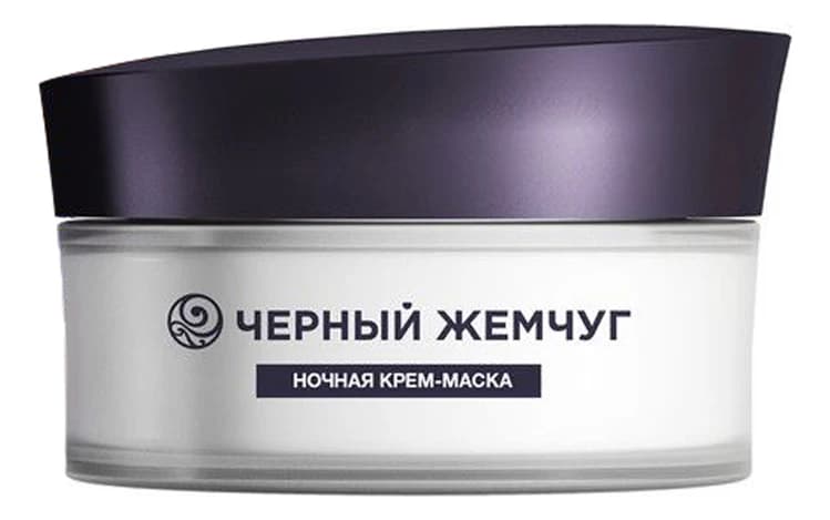 Черный Жемчуг Ночная крем-маска для лица и шеи в период менопаузы Balance Expert