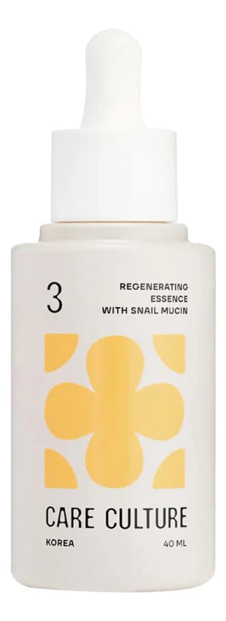 CARE CULTURE Восстанавливающая эссенция для лица с муцином улитки Regenerating Essence