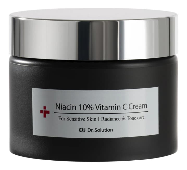 CUSKIN Обновляющий крем для лица с ниацинамидом и витамином C Dr.Solution Niacin 10% Vitamin C Cream