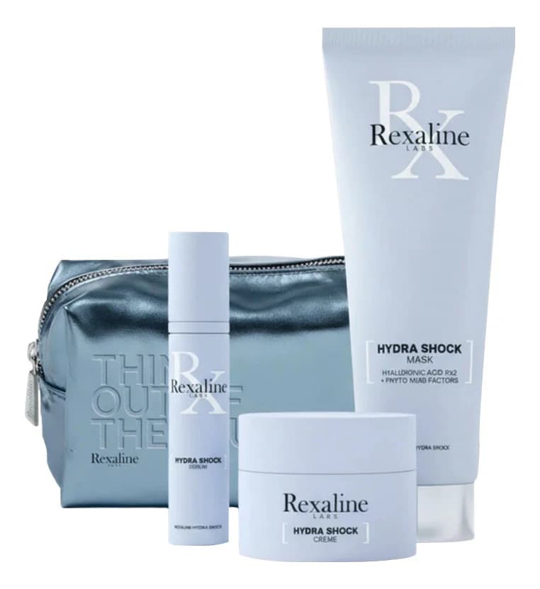 Rexaline Набор для лица Hydra Shock (маска + сыворотка 10мл + крем 15мл + косметичка)