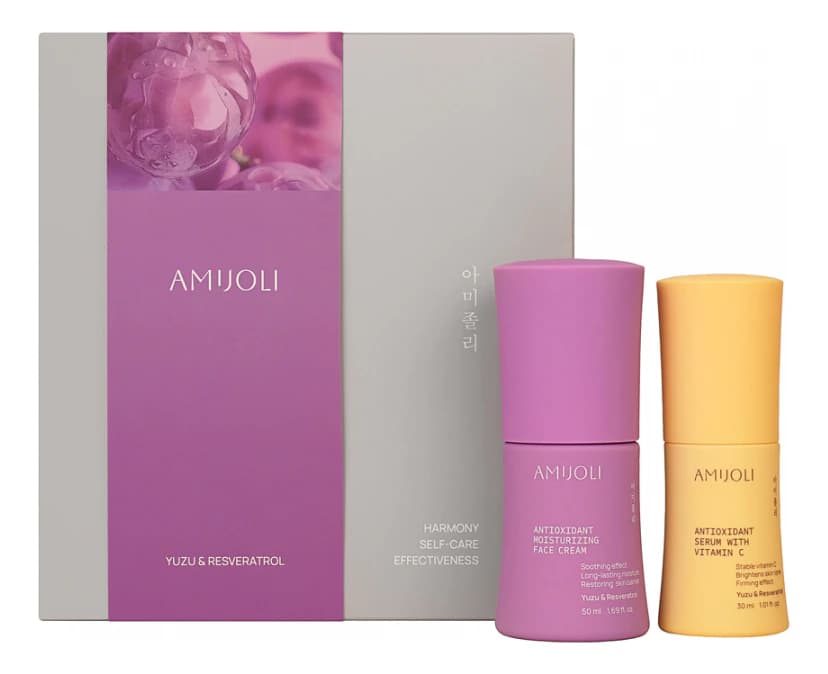 AMIJOLI Набор для лица Yuzu & Resveratrol Antioxidant (сыворотка + крем 50мл)