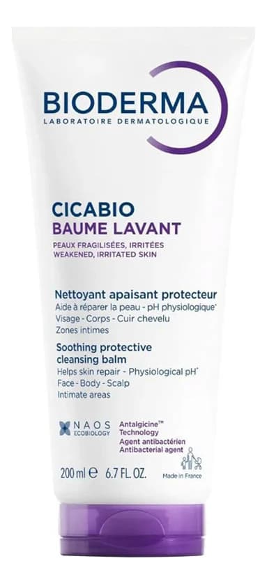Bioderma Восстанавливающий очищающий бальзам для лица и тела Cicabio Baume Lavant