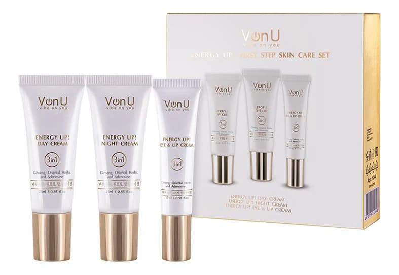 Von-U Набор для лица Energy Up! (дневной крем Day Cream + ночной крем Night Cream 25мл + крем д/глаз и губ Eye & Lip Cream 15мл