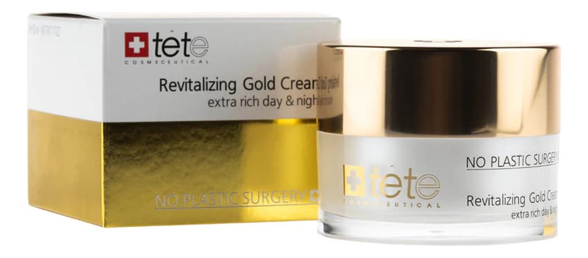 TETe Cosmeceutical Омолаживающий крем для лица Extra Rich Day & Night Revitalizing Gold Cream