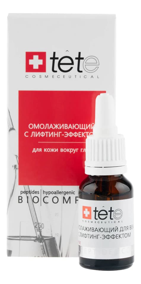 TETe Cosmeceutical Омолаживающее средство для кожи вокруг глаз с лифтинг-эффектом Peptides Hypoallergenic Biocomplex