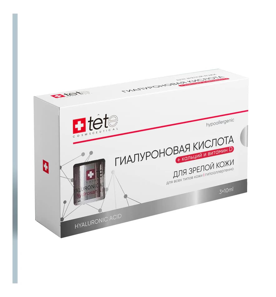 TETe Cosmeceutical Гиалуроновая кислота + кальций и витамин D Hyaluronic Acid Calcium & Vit D 3*