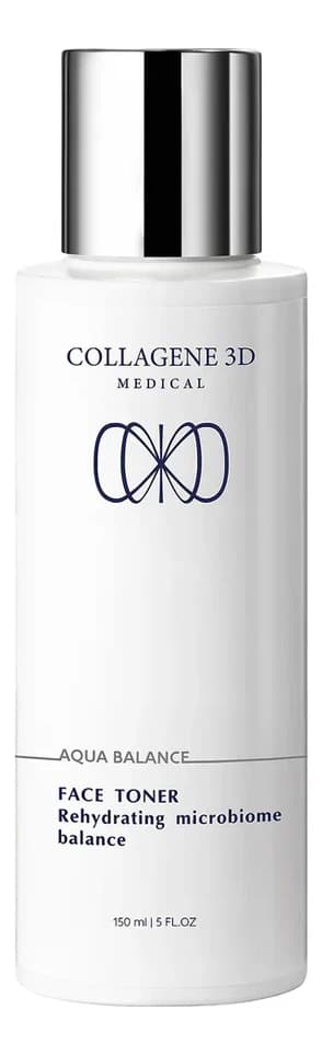 COLLAGENE 3D Medical Увлажняющий тоник для восстановления микробиома кожи лица Aqua Balance Face Toner Rehydrating Microbiome Balance