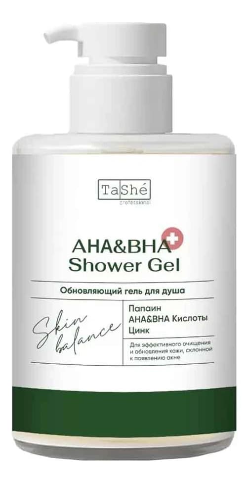 TaShe Обновляющий гель для душа Aha & Bha Shower Gel