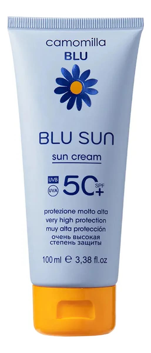Camomilla BLU Солнцезащитный крем для лица и тела Blu Sun Cream UVB UVA SPF50+
