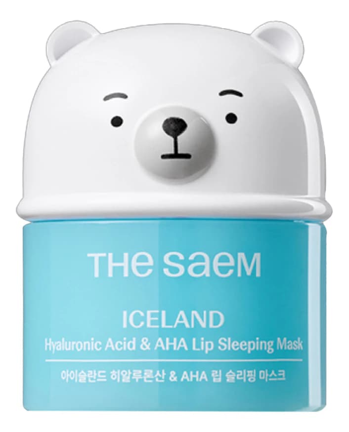 The Saem Маска для губ Iceland Hyaluronic Acid & AHA Lip Sleeping Mask