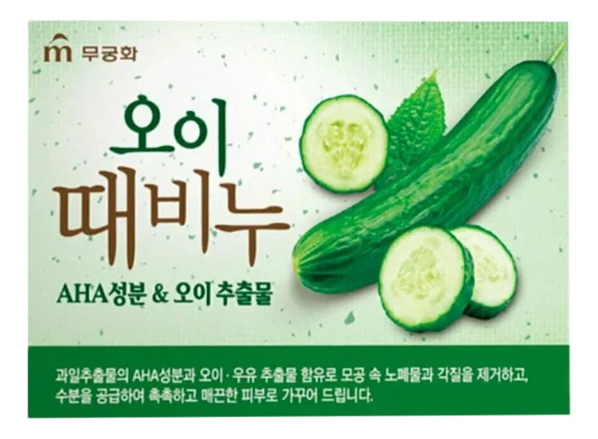 Mukunghwa Туалетное мыло для тела Cucumber Scrub Soap