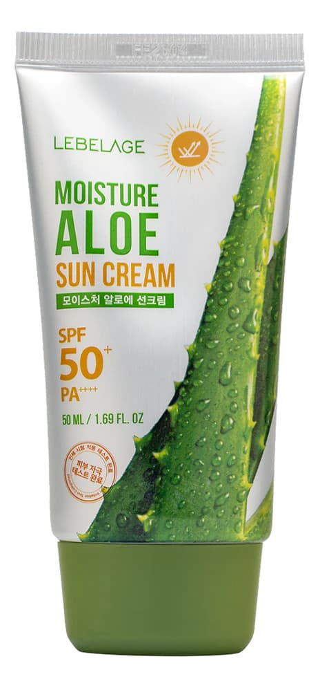 Lebelage Солнцезащитный крем для лица с экстрактом алоэ Moisture Aloe Sun Cream SPF50+ PA++++