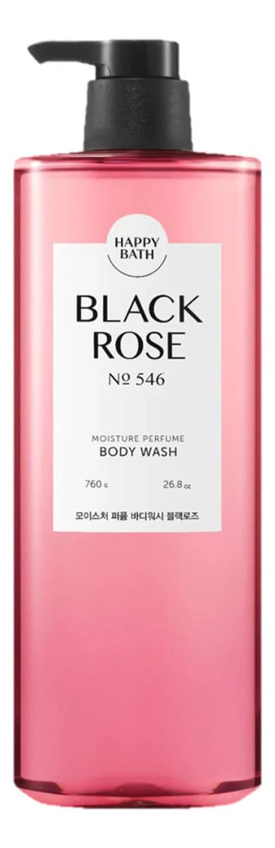 HAPPY BATH Гель для душа Moisture Perfume Body Wash Black Rose No 546