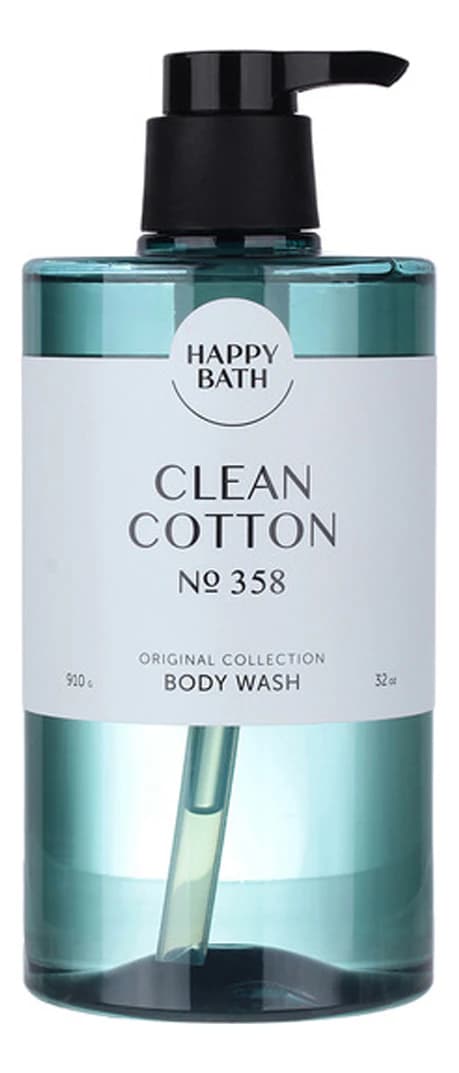 HAPPY BATH Гель для душа с ароматом хлопка Original Collection Clean Cotton Body Wash No 358