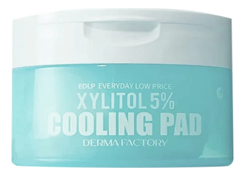 Derma Factory Охлаждающие пэды для лица Everyday Low Price Xylitol 5% Cooling Pad