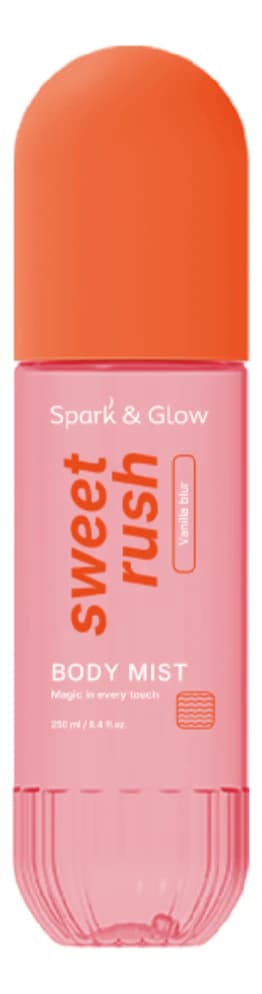 Spark & Glow Мист для тела и волос с ароматом кокоса и ванили Body Mist Sweet Rush