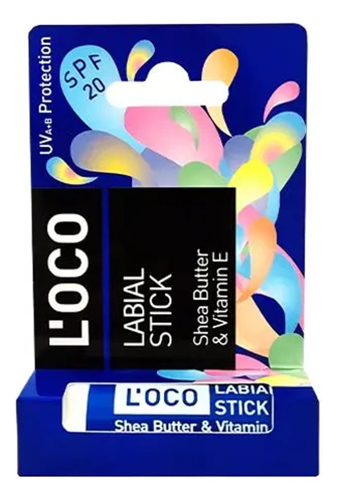 L’OCO Бальзам для губ Shea Butter & Vitamin E Labial Stick SPF20