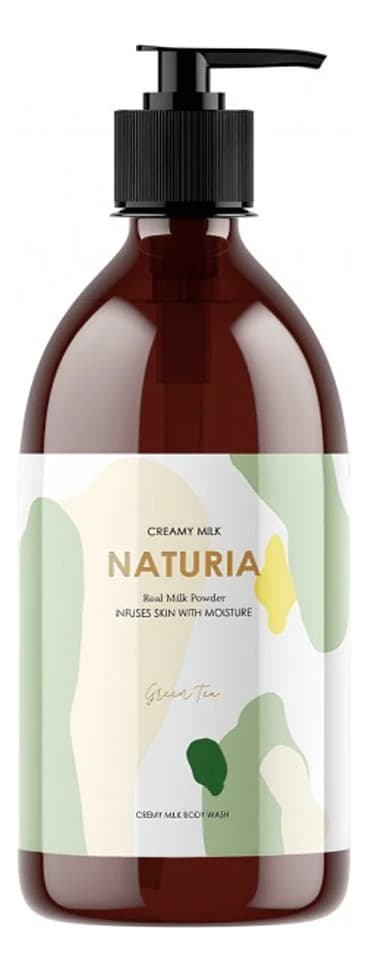 NATURIA Гель для душа Зеленый чай Creamy Milk Body Wash Green Tea