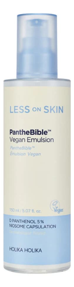 Holika Holika Увлажняющая эмульсия для лица с пантенолом Less On Skin PantheBible Vegan Emulsion