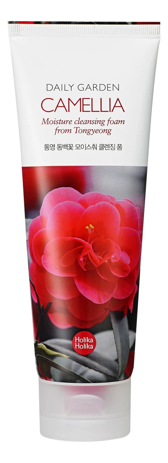 Holika Holika Очищающая пенка для лица Daily Garden Tongyeong Camelia Moisture Cleansing Foam (камелия