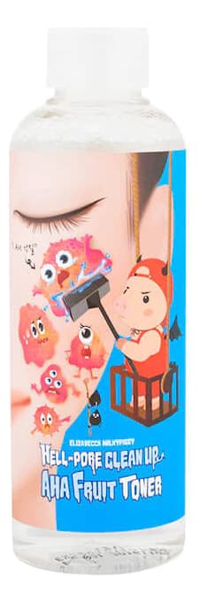 Elizavecca Пилинг-тонер для лица с фруктовыми кислотами Milky Piggy Hell-Pore Clean Up Aha Fruit Toner
