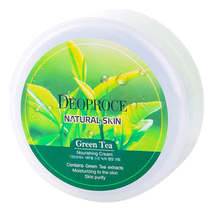 Deoproce Крем для лица и тела с экстрактом зеленого чая Natural Skin Green Tea Nourishing Cream