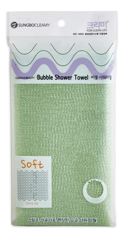Sung Bo Cleamy Мочалка для душа Bubble Shower Towel 28*100см (цвет в ассортименте