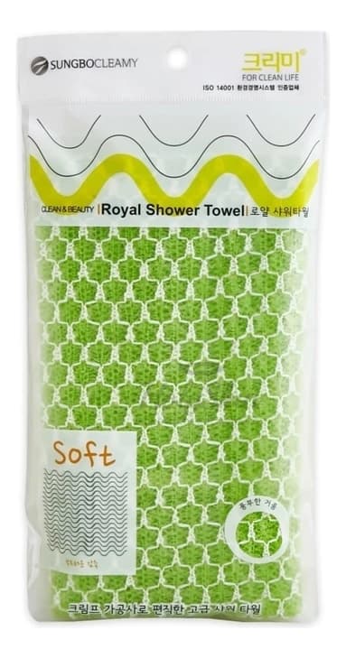 Sung Bo Cleamy Мочалка для душа Royal Shower Towel 28*90см (цвет в ассортименте