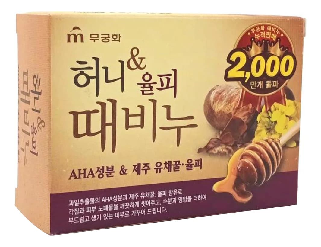 Mukunghwa Мыло-скраб мед и каштан Honey & Chestnut Scrub Soap