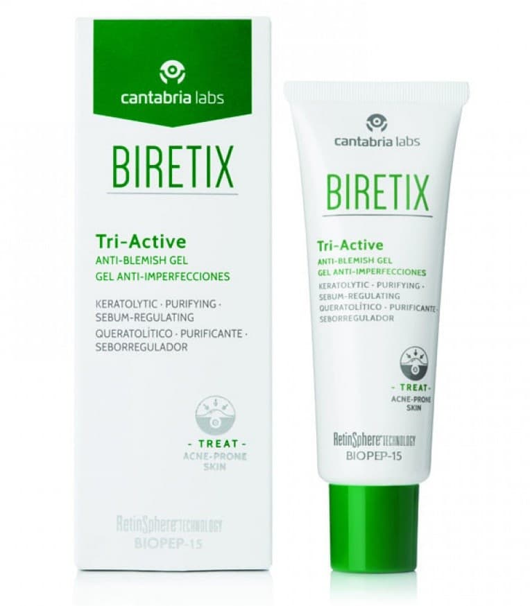 Cantabria Labs Biretix Tri-Active Anti-Blemish Gel – Гель противовоспалительный для коже с акне Биретикс