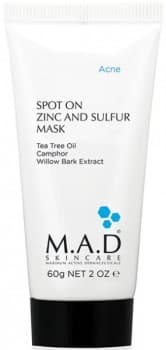 M.A.D Skincare Acne Spot On Zinc and Sulfur Mask (Подсушивающая маска с цинком и серой)