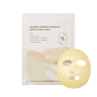Успокаивающая маска с экстрактом лосося и центеллой Salmon Caring Centella Green Mask Pack ( )
