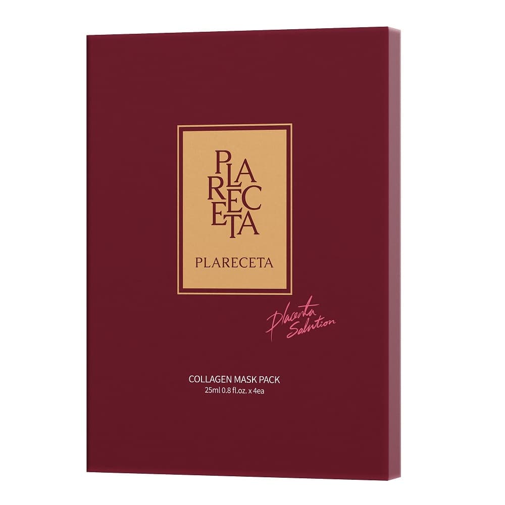 SPA маска для свежести и сияния кожи с морским коллагеном 70% Collagen Mask Pack PlaReceta 4*25 мл