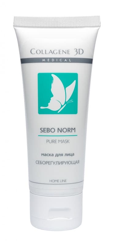 Маска для жирной и комбинированной кожи SEBO NORM Medical Collagene 3D