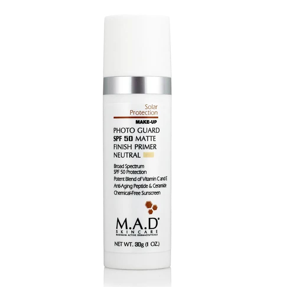 Матирующий крем-праймер с защитой SPF 50 Neutral Photo Guard SPF 50 Matte Finish Primer-Neutral M.A.D Skincare