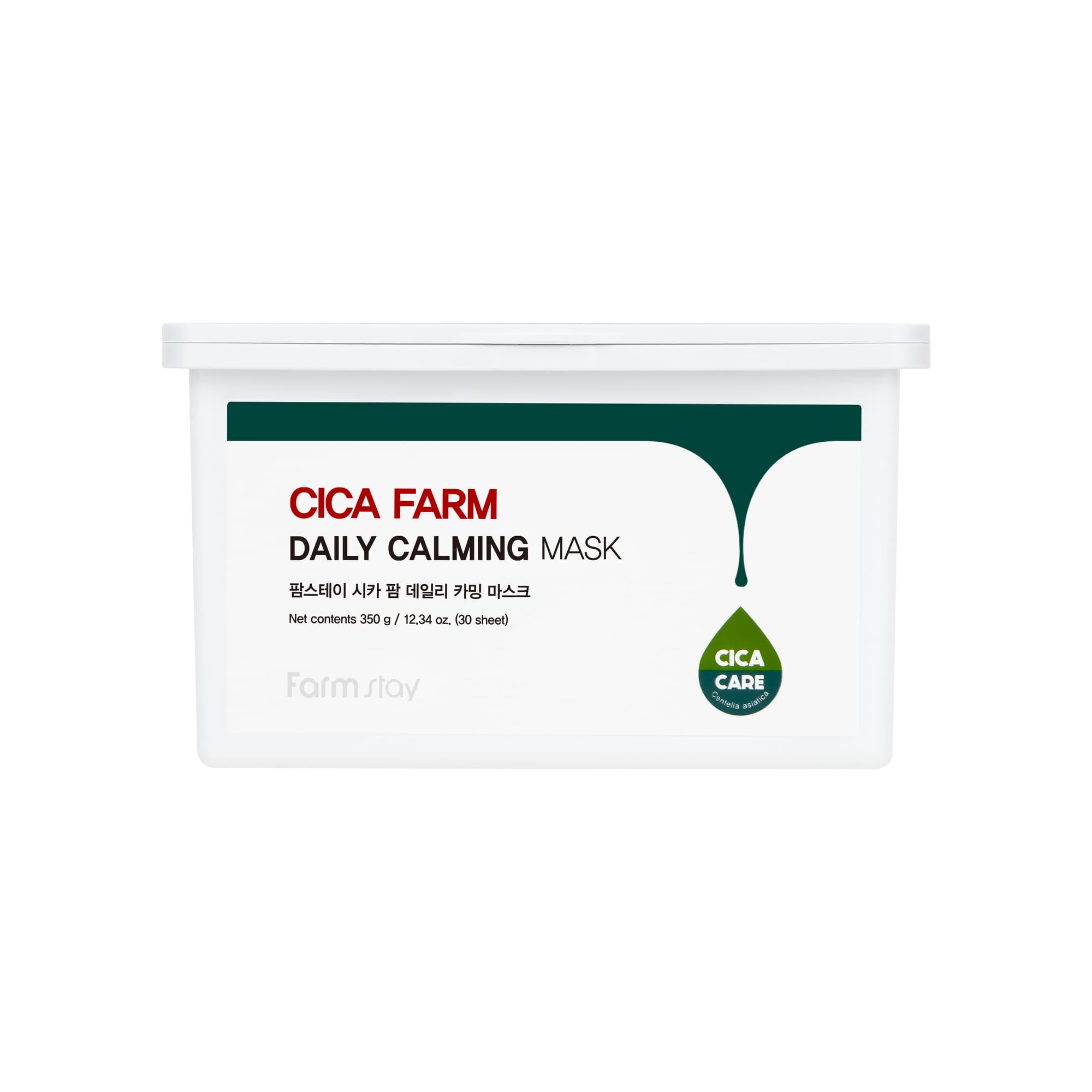 Cica Farm Daily Calming Mask Успокаивающая тканевая маска для лица с центеллой