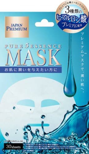 Маска для лица c тремя видами гиалуроновой кислоты Pure5 Essence Premium, , JAPAN GALS