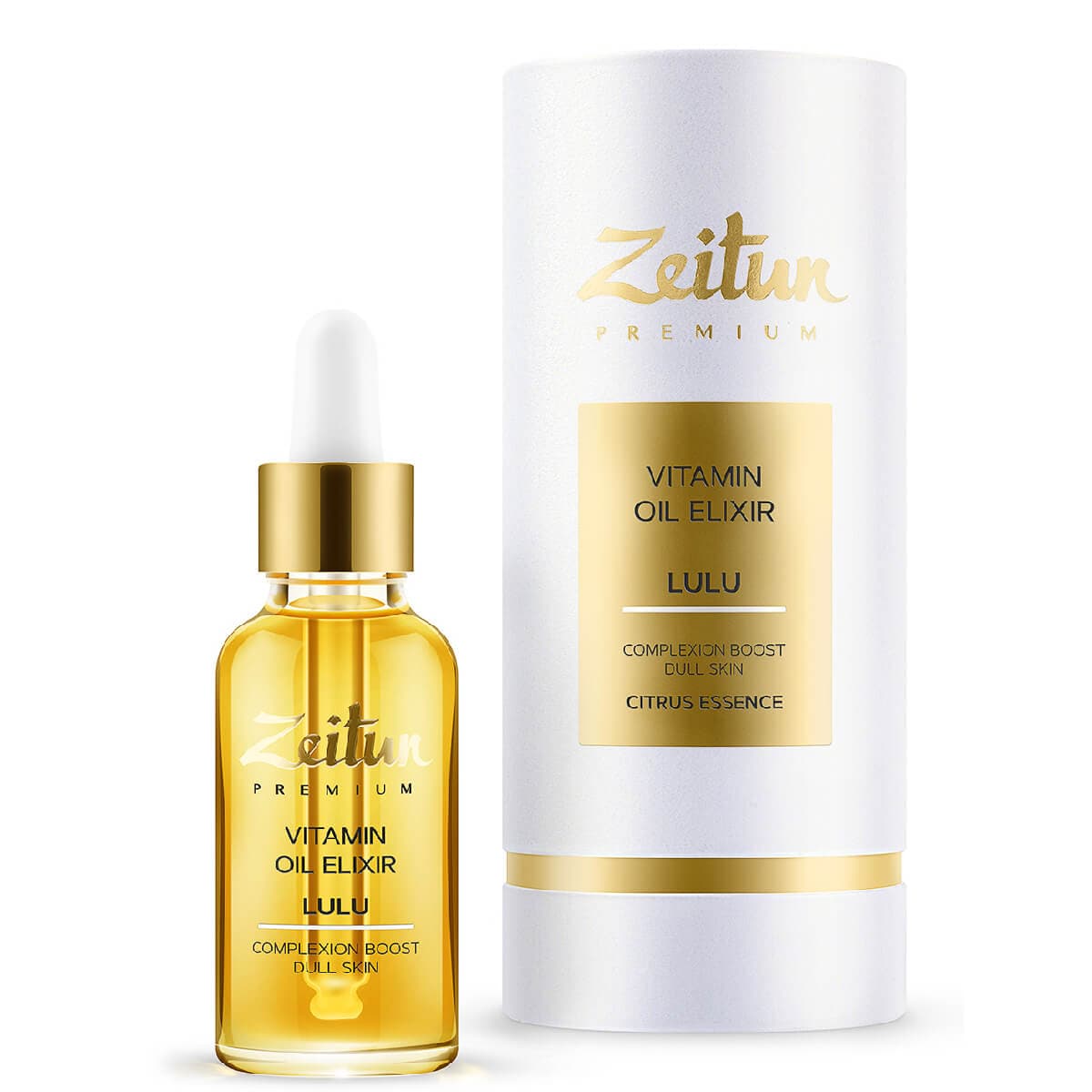 Масляный эликсир для лица витаминный LULU Для сияния тусклой кожи, , ZEITUN