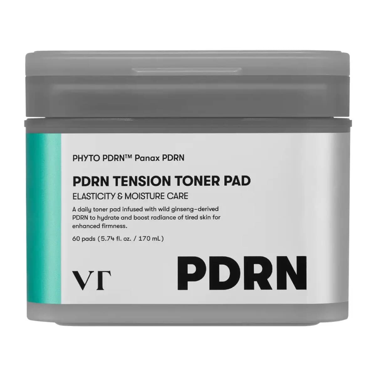 Тонер-пэды с ПДРН для сияния кожи, , VT Cosmetics